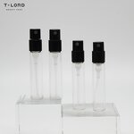 Samples T-Lord Small Glass Perfume Bottle with Pump Sprayer Empty Package Silk Screen Printed