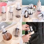 New Arrival Custom Traveling 4-In-1 Refillable Skin Care Bottle Set Empty Shampoo Squeeze Bottle Plastic Material