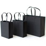 Custom Luxury Matt Varnish Silver Logo Printed Recyclable Paper Bag Personalized for Clothes Shopping Promotion Exclusive Gift