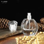 Luxury Square Flat Glass Perfume Serum Diffuser 30ml Empty Fill 50ml 100ml Available with Screen Printing Pump Sprayer