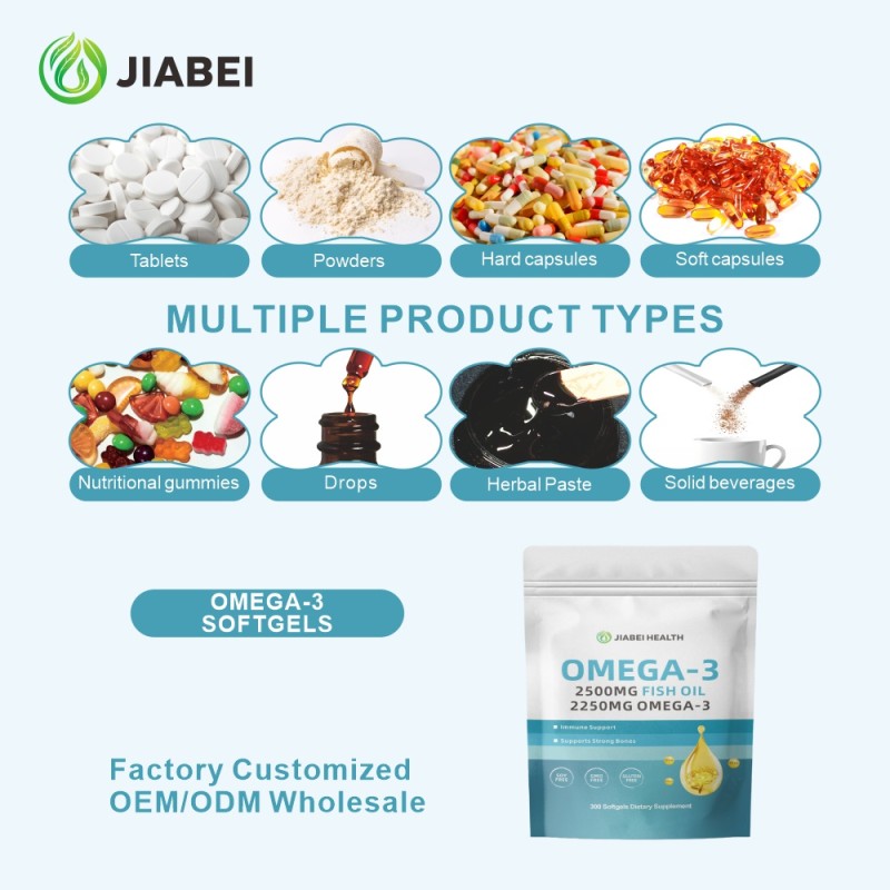 Omega-3 Capsules Factory - OEM Immune System Bone Support