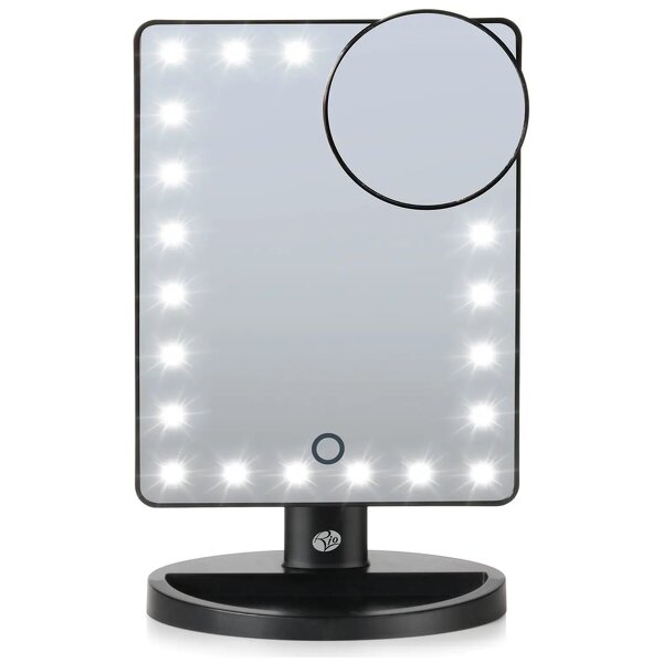 Rechargeable LED Makeup Mirror Manufacturer - Square Professional Travel Portable Touch Dimmable Tool
