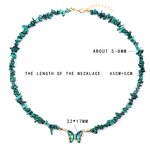 Crystal Butterfly Necklace Manufacturer - Natural Chip Stone Beaded Lobster Clasp Girl Choker Jewelry Tool