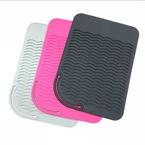 Curling Iron Silicone Pad Manufacturer - Custom Heat Resistant Mat Beauty Salon Hot Hair Tools Storage Tool