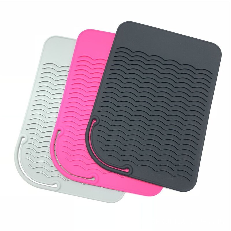 Curling Iron Silicone Pad Manufacturer - Custom Heat Resistant Mat Beauty Salon Hot Hair Tools Storage Tool