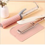 Foldable Flat Iron Mat Manufacturer - Heat Resistant Hair Straightener Styling Tools Silicone Pad Tool