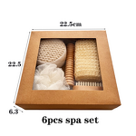 Body Exfoliating Bath Set Manufacturer - Hot Sale Back Legs Foot Spa Loofah Scrubber Gift Kit Tool