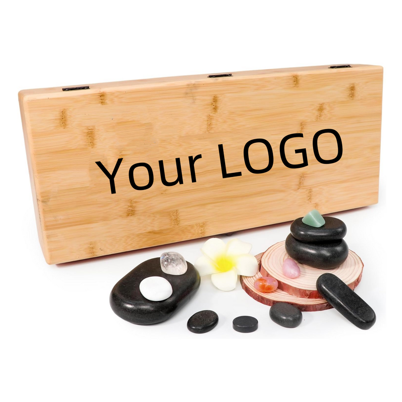 Basalt Lava Massage Stones Manufacturer - Hot Seller Natural Energy Spa Hot Stone Therapy Jade Roller Tool