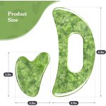 4 PCS Jade Gua Sha Set Manufacturer - Large Board Handle Full Body Deep Tissue Scraping Sculpting Tool