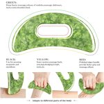 4 PCS Jade Gua Sha Set Manufacturer - Large Board Handle Full Body Deep Tissue Scraping Sculpting Tool