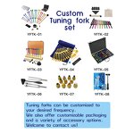 Cosmic Colored Tuning Forks Manufacturer - Custom HZ Chakra Weighted Healing Long Handles Activator Pouch Tool