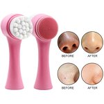 Double Sided Facial Cleanser Brush Manufacturer - Manual Blackhead Removal Whitening Silicone Skincare Tool