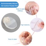 Silicone Makeup Powder Puff Manufacturer - Reusable Transparent Washable Non Irritating Foundation Tool