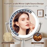 Double Sided LED Vanity Mirror Manufacturer - Wholesale Rechargeable 1X/10X Magnifying Desktop Tool