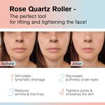 Pink Jade Facial Roller Manufacturer - Natural Redness Reduction Face Eyes Neck Home Use Massage Tool