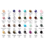 Round Stone Beads Manufacturer - Tiger Eye Agate Amazonite 4-12MM DIY Bracelet Jewelry Making Tool