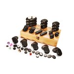 Basalt Massage Stone Set Manufacturer - New Fire Mountain Volcanic Essence Oil Heating Box Body Tool