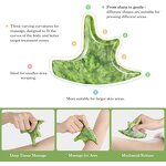 4 PCS Jade Gua Sha Set Manufacturer - Large Board Handle Full Body Deep Tissue Scraping Sculpting Tool