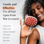 Silicone Scalp Massager Mold Manufacturer - 2024 Latest Custom Multi-Color Shampoo Cleaning Comb Tool