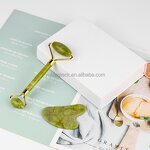 Anti-Cellulite Jade Roller Gua Sha Set Manufacturer - Wholesale Rose Quartz Custom Logo Home Massage Tool