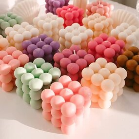 Rubik's Cube Scented Candles Manufacturer - Wholesale Colorful Cubic Bubble Wax Fragrance Tool
