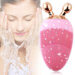 2 in 1 Electric Facial Brush Manufacturer - Mini Ball Roller Rechargeable Sonic Exfoliating Cleanser Tool