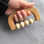 Wooden Roller Massager Manufacturer - Wholesale Hand Held Body Wood Therapy Neck Muscle Massage Tool