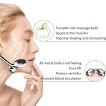 Gua Sha Facial Tools Set Manufacturer - OEM Cooling Stainless Steel Face Eye Sculpting Roller Tool