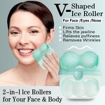 2 in 1 Ice Face Roller Manufacturer - New Trending Cold Massager Puffy Eyes Migraine Relief Tool