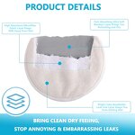 Reusable Nursing Pads Set Manufacturer - 12 Pack Soft Absorbent with 6 Pack Burp Cloths Baby Essentials Tool