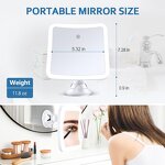 LED Lighted Suction Cup Mirror Manufacturer - Wholesale 360° Rotating 20X Magnifying Bathroom Cosmetic Tool