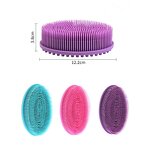 Silicone Body Scrubber Manufacturer - Shower Exfoliating Sponge Bubble Bath Brush Skin Cleaner Tool