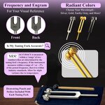 272.20 Merkaba Tuning Fork Manufacturer - Weighted Pink Sound Healing Biomagnetic Field Instrument Tool