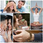 Amethyst Beaded Bracelet Manufacturer - Hot Selling Adjustable Double Row Stones Fashion Pulsera Jewelry Tool