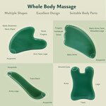 Green Gua Sha Scraping Board Manufacturer - Wholesale SPA Acupuncture Therapy Facial Trigger Point Tool