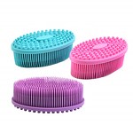 Silicone Body Scrubber Manufacturer - Shower Exfoliating Sponge Bubble Bath Brush Skin Cleaner Tool