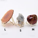 Mineral Display Stand Manufacturer - Metal Rack Holder for Crystals Agate Rock Fossil Coral Specimens Tool