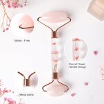 Pink Jade Facial Roller Manufacturer - Natural Redness Reduction Face Eyes Neck Home Use Massage Tool