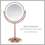 LED Vanity Table Mirror Manufacturer - Modern Style Custom Logo Chrome Round Cosmetic Mirror Tool