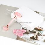 Anti-Cellulite Jade Roller Gua Sha Set Manufacturer - Wholesale Rose Quartz Custom Logo Home Massage Tool