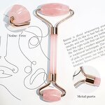 Pink Rose Quartz Facial Massager Set Manufacturer - High Quality Jade Roller Gua Sha Whitening Tool
