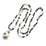 Bohemian Stone Necklace Manufacturer - Fashion Tribal Long Drop Pendant Women Jewelry Accessory Tool