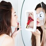 LED Lighted Suction Cup Mirror Manufacturer - Wholesale 360° Rotating 20X Magnifying Bathroom Cosmetic Tool