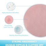 Reusable Nursing Pads Set Manufacturer - 12 Pack Soft Absorbent with 6 Pack Burp Cloths Baby Essentials Tool