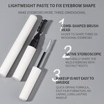 Eyebrow Sculpting Gel Manufacturer - OEM Double Head Clear Liquid Brow Styling Gel Thin Brush Tool