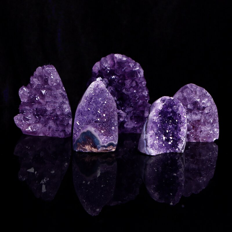 Purple Amethyst Cluster Manufacturer - Hot Seller Natural Gemstone Crystal Spiritual Healing Decor Tool