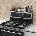 Magnetic Silicone Stove Top Shelf Manufacturer - High Quality Heat Resistant 30" Kitchen Spice Rack