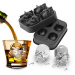3D Skull Ice Cube Tray Manufacturer - SK11 Old Fashioned Custom Reusable Whisky Freezer Mold