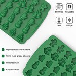 Christmas Silicone Chocolate Mold Manufacturer - 5in1 BPA Free Cake Decor Cookie Candy Gummy Baking Tool