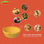 Foldable Silicone Air Fryer Liner Manufacturer - Dual-Use High-Temperature Resistant Oven Baking Tray